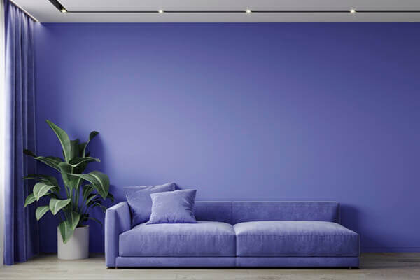 combina el color lila de pantone en tu casa